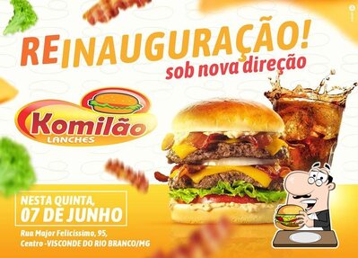 Peça um hambúrguer no Juninho Lanches