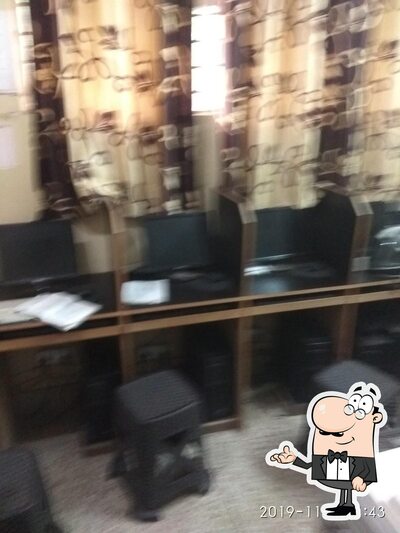 Take a seat at one of the tables at Indian Typing Classes