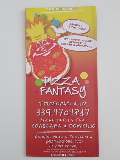 La rappresentazione visiva del marchio di Pizza Fantasy