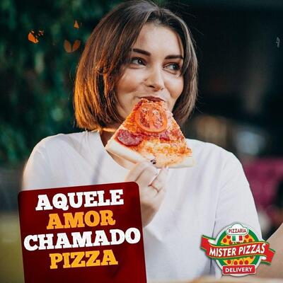 A publicidade mostra informações sobre o Pizzaria Mister Pizzas Bebedouro SP