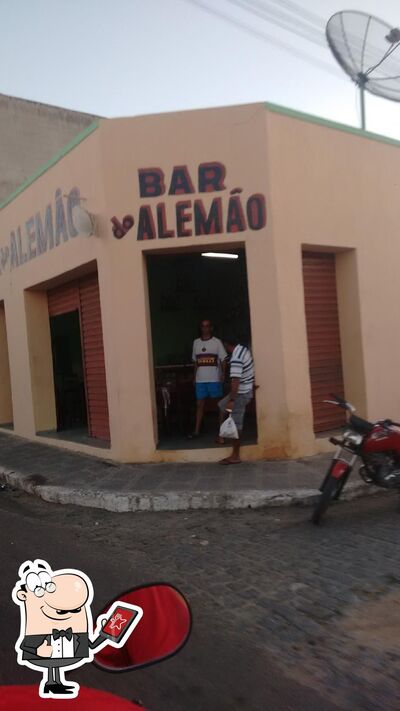 O exterior do Bar do Alemão