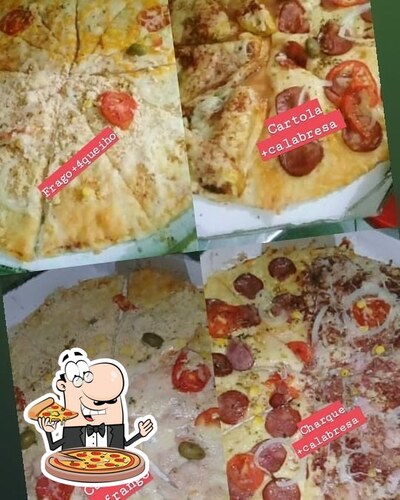 Escolha diferentes tipos de pizza