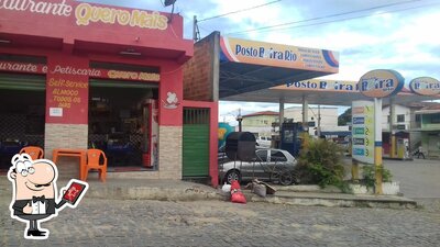 Você pode espairecer no na área externa do Restaurate Quero Mais