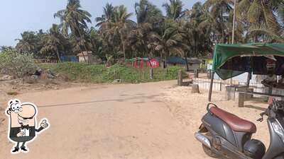 Enjoy the view at the outside area of Bageerathi Cafe