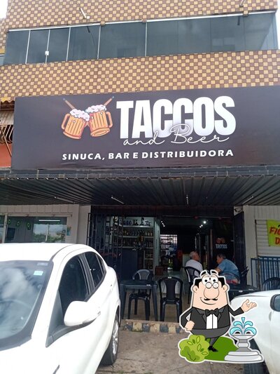 Você pode espairecer no exterior Taccos and beer - sinuca, bar e distribuidora