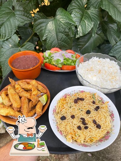 Comida em Pesque Pague do Dunga