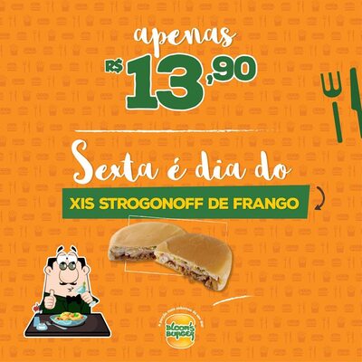 Comida em Bloom's Burger