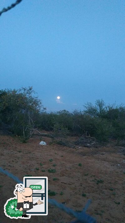 Desfrute da vista da área externa do Rancho Caroá