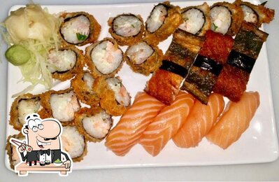 Sushi é um famoso cozinha originário do Japão