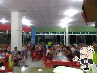 O interior do Restaurante Atlântico Sul