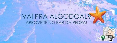 Veja a parte externa do Bar da Pedra