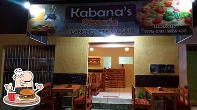 Experimente um dos hambúrgueres oferecidos no Kabanas Pizzaria