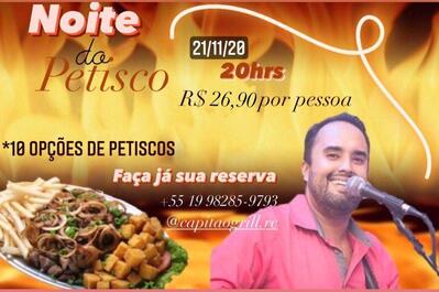 Aqui está a publicidade do Capitão Grill