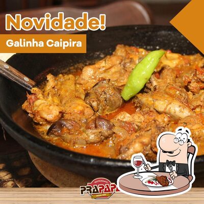 Escolha refeições de carne do menu