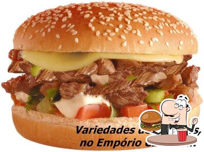 Os hambúrgueres do Empório Café Morro Agudo irão satisfazer uma variedade de gostos