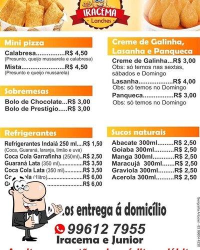 A representação visual da marca do Iracema Lanches
