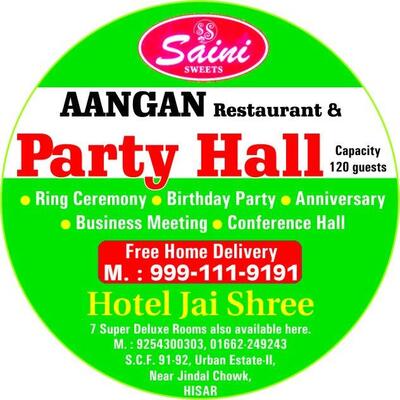 Saini Sweets has its own logo