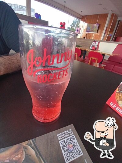 O interior do Johnny Rockets @ Av. Coronel Teixeira