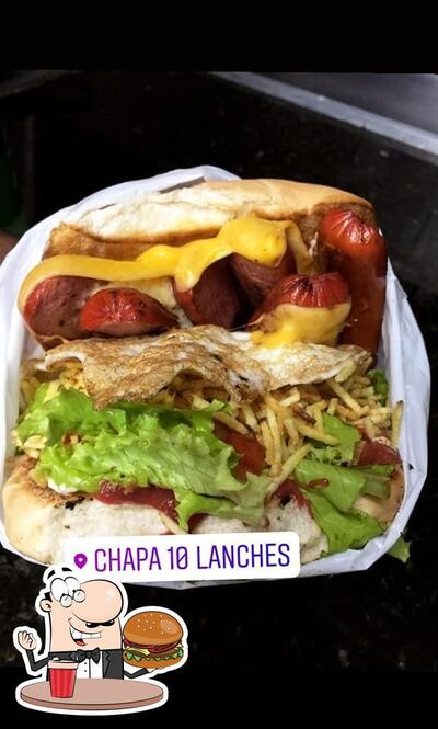 Deguste um dos hambúrgueres oferecidos no CHAPA lanches