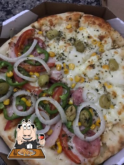 Escolha diferentes variedades de pizza