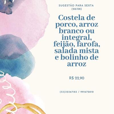 A publicidade mostra informações sobre o Restaurante da Maria
