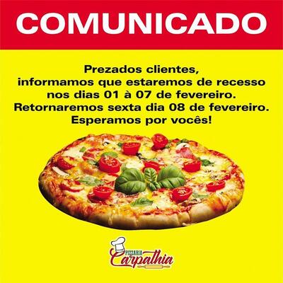 Aqui está a publicidade do Pizza Mia