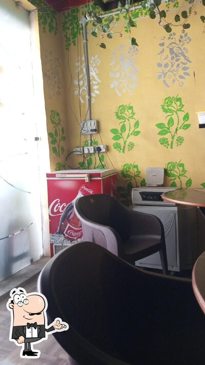 Take a seat at one of the tables at Lunch box restaurant