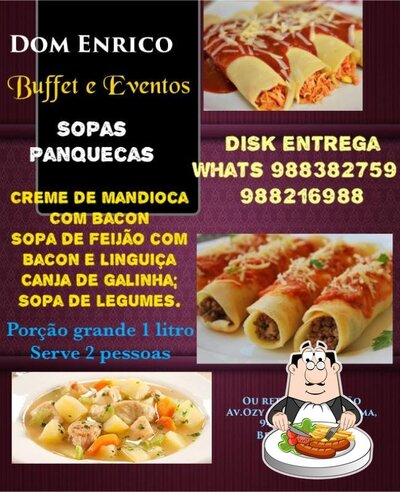 Comida em Pizzaria Dom Enrico