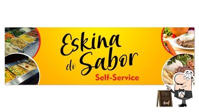A representação gráfica da marca do Eskina do Sabor