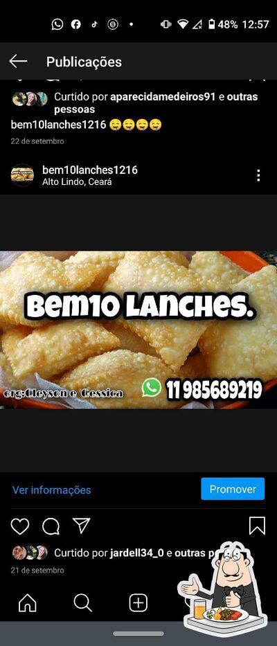 Comida em Bem10lanches
