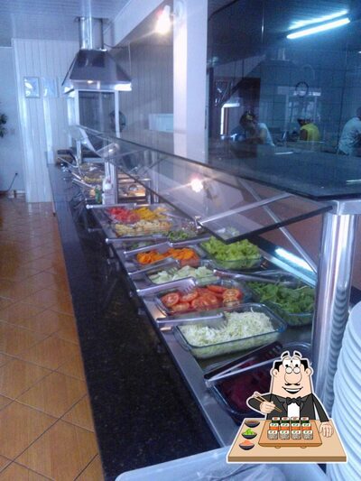 Prove diferentes opções de sushi