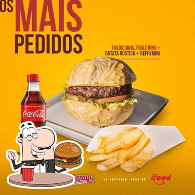 Delicie-se com um hambúrguer no Garage