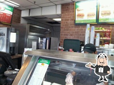 The interior of Subway
