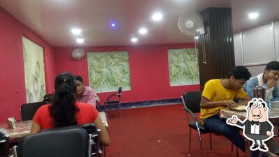 Take a seat at one of the tables at Bihar Break Point