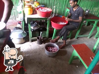 The interior of Dadan Handi Mutton Hotel