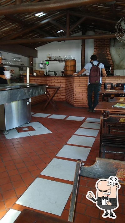 O interior do Churrascaria e Pizzaria A Pernambucana