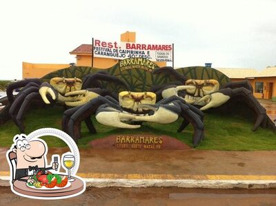 Os clientes do Barramar Santa Rita podem experimentar diversos pratos de frutos do mar