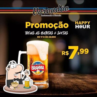 Varandão Restaurante e Pizzaria offerece uma seleção de cervejas