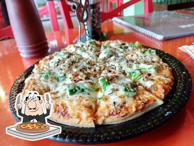 Pick pizza at Roasted Beans