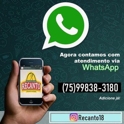 O logotipo do Restaurante e Pizzaria Recanto
