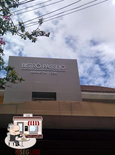 a área exterior é uma característica importante do Bistrô Passeio