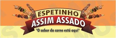 O logotipo do Espetinho Assim Assado