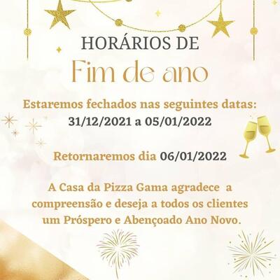 Aqui está a publicidade do Casa da Pizza Gama setor sul