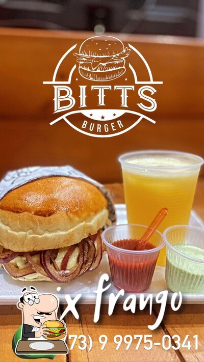 Consiga um hambúrguer no Bitts Burger