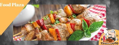 Meat dishes are available at Food Plaza