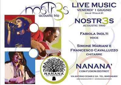 La pubblicità mostra le informazioni su Nanana' con-fusion bistrot