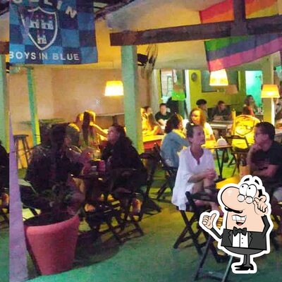 O interior do Bar e Restaurante Fundo de Quintal