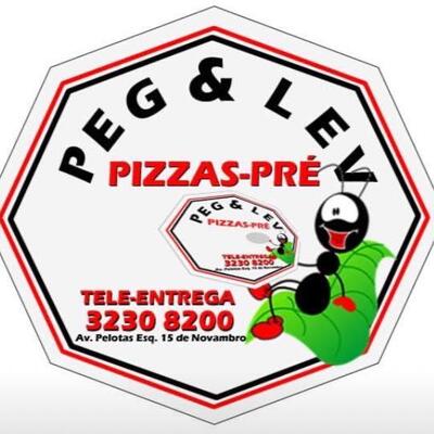 O logotipo do Peg & Lev Pizzas-pré Rio Grande RS