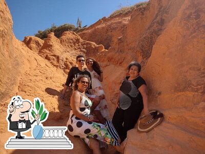 Desfrute da vista da área externa do Point da pizza