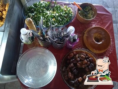 Há uma seleção de refeições para os amantes da carne